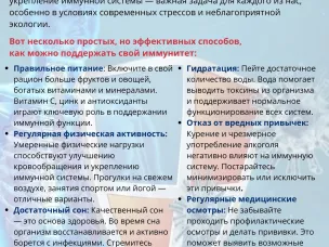 Неделя поддержания и укрепления иммунитета (в честь Всемирного дня иммунитета 1 марта)